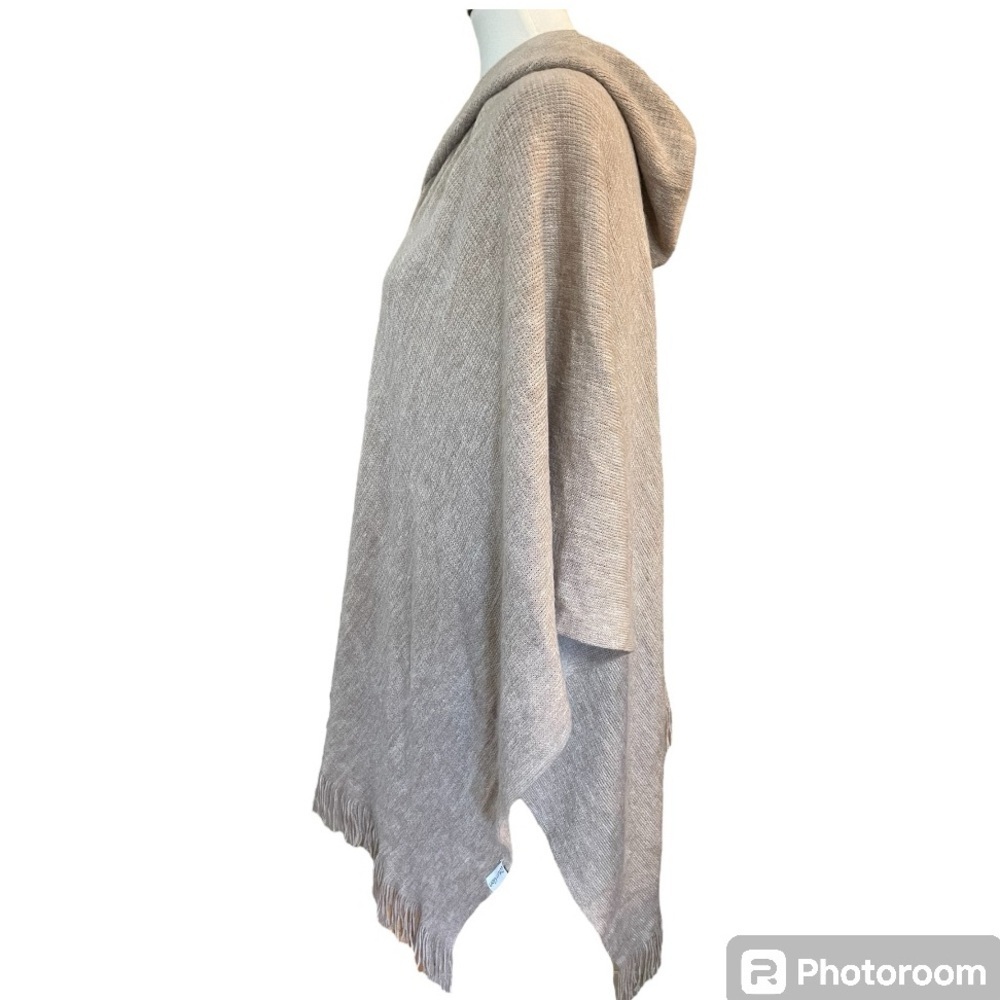 Hooded Fringe Trim Shawl by Calvin Klein - Picture 6 of 12
